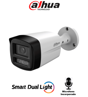 DH-HAC-HFW1801TLMN-IL-A-S3 | DAHUA - Cámara Bullet 4k/ Iluminador Dual Inteligente / Lente de 2.8 mm/ 106 Grados de Apertura/