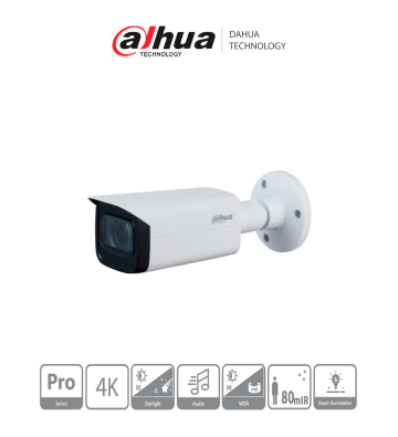 DH-HAC-HFW2802TUN-Z-A | DAHUA - Cámara Bullet 4k Starlight/ 8 Megapíxeles