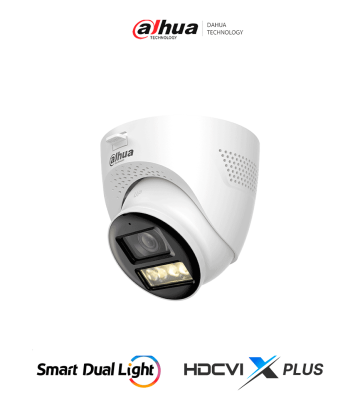 DH-HAC-HDW1200TQN-IL-T | DAHUA - Cámara Domo de 2 Megapíxeles 1080P/ HDCVI X Plus/ Iluminador Dual Inteligente/ Audio Bidirecc