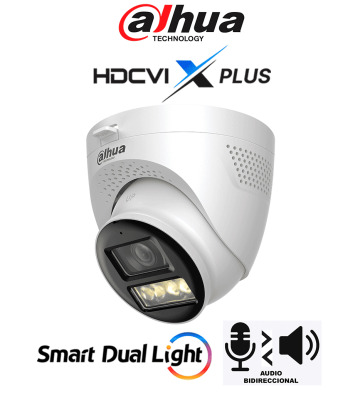 DH-HAC-HDW1801TQN-IL-T | DAHUA - Cámara Domo 4K/ HDCVI X PLUS/ Audio Bidireccional/ Apertura de Hasta 106 Grados