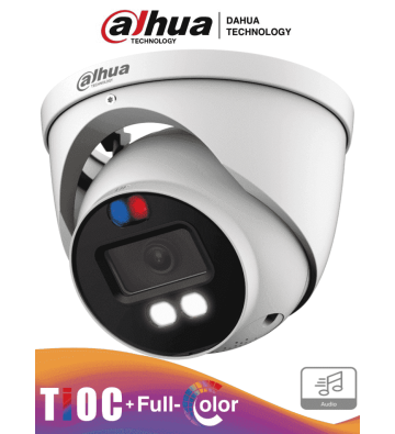 DH-HAC-ME1809HN-A-PV | DAHUA - Camara Domo TiOC 4k/ Disuasión Activa/ Iluminador Dual Inteligente + FullColor