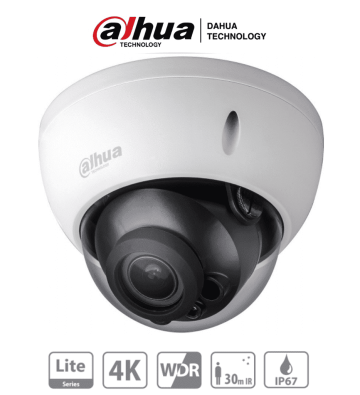 DH-HAC-HDBW1801RN-Z | DAHUA - Camara Domo 4k Antivandalica/ 8 Megapixeles/ Lente Motorizado de 2.7 a 13.5 mm