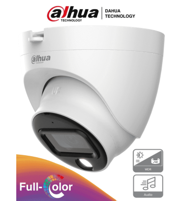 DH-HAC-HDW1239TLQN-A-LED-0280B | DAHUA - Camara Domo de 2 Megapixeles/ Full Color/ Lente de 2.8 mm