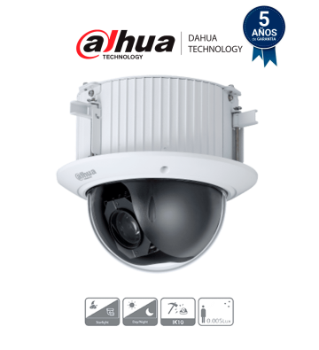 DH-SD52C225-HC-LA | DAHUA - Cámara Domo PTZ de 2 Megapíxeles/ 1080p/ 25x de Zoom Óptico/ Montaje en Plafón o Techo Falso/ WDR