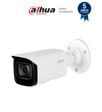 DH-IPC-HFW5442T-SE | DAHUA - Cámara Bullet de 4MP con tecnología Acupick y WizMind, sin metadatos de video, IA SSA, detección