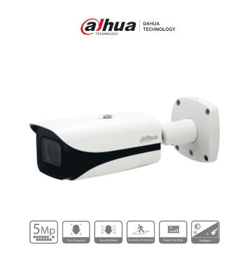 DH-IPC-HFW5541EN-ZE | DAHUA - Cámara IP Bullet de 5MP, lente motorizado 2.7-13.5mm (100°-28°), IR 50m, IA WizMind, Detección F