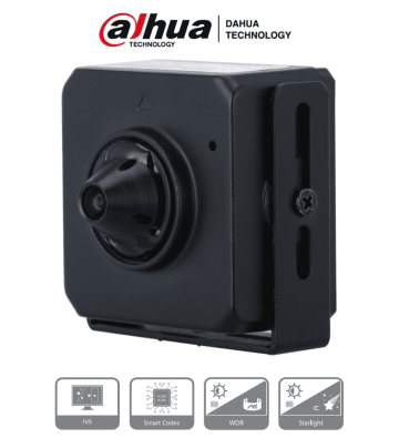 DH-IPC-HUM4231S-L4 | DAHUA - Camara IP Pinhole de 2 Megapixeles/ Lente de 2.8mm/ 96 Grados de Apertura/ Microfono Integrado/ H