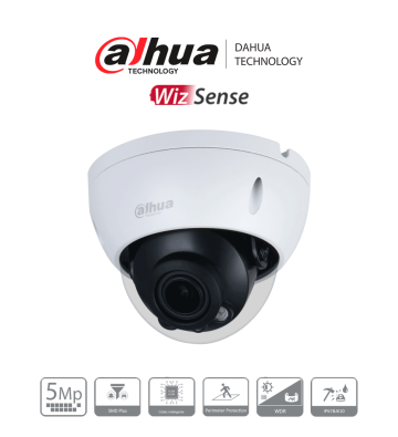 DH-IPC-HDBW2541R-ZAS | DAHUA - Domo Antivandalico de 5 Megapixeles/ Lente Motorizado de 2.7-13.5/ WizSense/ IR de 40 Metros/ R