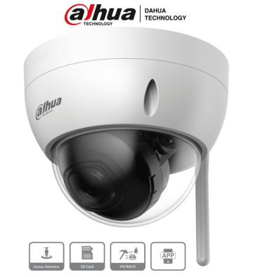 DH-IPC-HDBW1430DE-SW | DAHUA - Camara IP Domo Wifi de 4 Megapixeles/ Lente de 2.8 mm/ 90 Grados de Apertura/ IR de 30 Metros/