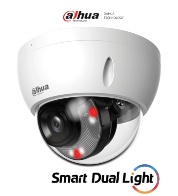 DH-IPC-HDBW2449E-S-IL | DAHUA - Camara IP Domo Antivandalica de 4 MP/ WizSense/ Iluminadores Duales Inteligentes/ Lente de 2.8