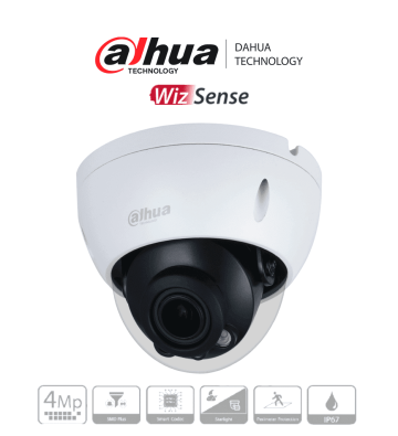 DH-IPC-HDBW3441RN-ZAS-27135 | DAHUA - Cámara IP Domo Resolución de 4 MP/ Lente Mot. 2.7 a 13.5mm