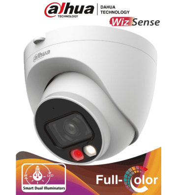 DH-IPC-HDW2249T-S-IL | DAHUA - Cámara IP Domo de 2 Megapixeles/ Con Iluminador Dual Inteligente+Full Color/ WizSense/ Lente de