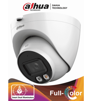 DH-IPC-HDW2449T-S-IL | DAHUA - Camara Domo IP de 4 Megapixeles/ Con Iluminador Dual Inteligente+Full Color/ WizSense/ Lente de