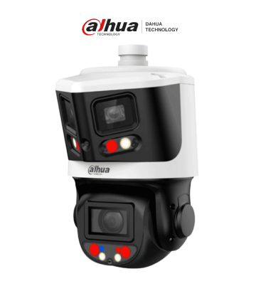 DH-SDT3E410-8P-MB-A-PV1 | DAHUA - Cámara PTZ IP X-Spans 8MP+4MP, TiOC: 10X Zoom, IR hasta 70m, Autotracking, Protección perime