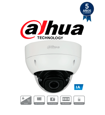 DH-IPC-HDBW7442HN-ZFR-0832- DC12AC24V | DAHUA - Cámara IP Domo Antivandálica Resolución de 4 MP/ Lente Mot. 8 a 32mm