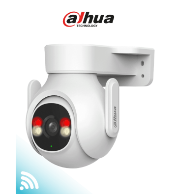 DH-P5B-PV | DAHUA - Cámara IP PT WiFi de 5 Megapíxeles con audio bidireccional (micrófono y altavoz), sirena de 110dB, WiFi 6,