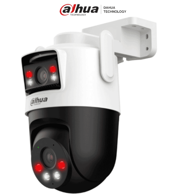 DH-IPC-WPT1539DD-SW-5E2-PV | DAHUA - Cámara IP PT Wifi Dual de 10 MP, 2 Lentes de 5 MP cada uno (Fijo y PT), Iluminador Dual I