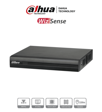 DH-XVR1B16H-I | DAHUA - DVR de 16 Canales de 5 Megapixeles Lite/ WizSense/ Cooper-I/ H.265+