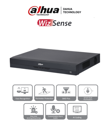 DH-XVR5216AN-I3 | DAHUA - DVR de 16 Canales de 5 Megapíxeles Lite/ WizSense/ H.265+