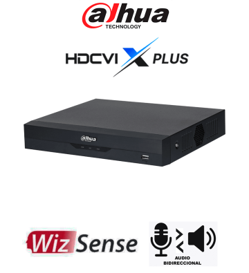 DH-XVR5108HS-I3/T | DAHUA - DVR de 5MP Lite WizSense/ HDCVI X PLUS/ Audio Bidireccional en 8 Canales/ Soporta 8 canales + 4 IP