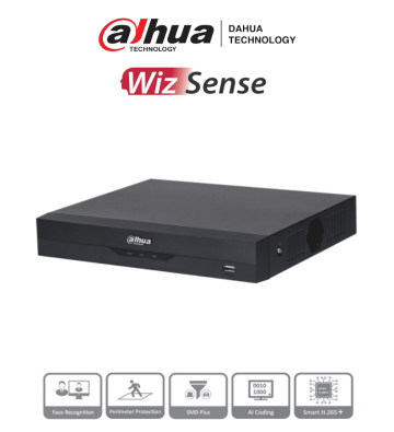 DH-XVR5108HS-4KL-I3 | DAHUA - DVR 4K WizSense de 8 canales + 8 IP o hasta 16 IP.