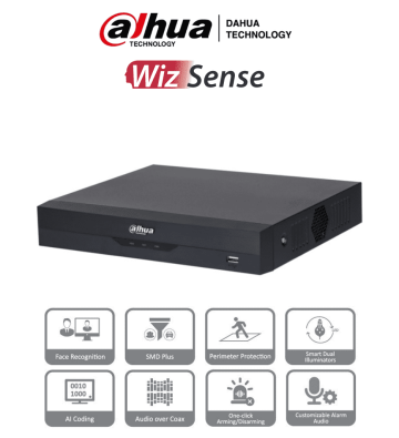 DH-XVR5108HS-I3 | DAHUA - DVR de 8 canales 5MP Lite, WizSense con IA, H.265+