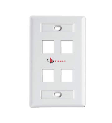 KFP-S-04-02-S SIEMON Faceplate