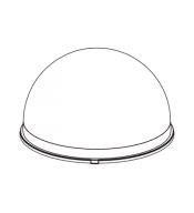 Domo HANWHA Hanwha Techwin Z6309021001A Z6309021001A | Burbuja Cristalina para Cámara Domo Wisenet - HANWHA