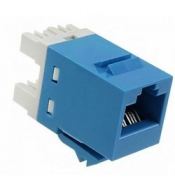 Jacks & Plug COMMSCOPE COMMSCOPE 1375191-6 1375191-6 | Jack Modular 1 puerto 8W8P UTP CAT5E azul - COMMSCOPE.