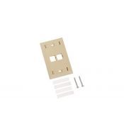 Face Plate COMMSCOPE COMMSCOPE 108168477 M12L-246 | 108168477 | Faceplate para dos puertos, serie L, color marfil - COMMSCOPE.