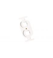Face Plate COMMSCOPE COMMSCOPE 106622251 M106FR2-262 | 106622251 | Marco de montaje modular montado al ras M106, dos puertos, b