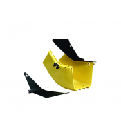Porta Cables COMMSCOPE COMMSCOPE FGS-MU4E-A FGS-MU4E-A | Codo de 45° hacia arriba FiberGuide, 4" x 4", amarillo - NETCONNECT - C