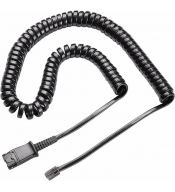 Video Conferencia POLY POLY 38099-01 38099-01 | Plantronics U10p-S Cable, Coil Cord para Qd Plug Modular - Poly