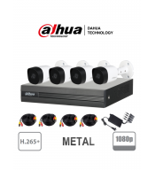 DVR DAHUA DAHUA COOPER XVR1B04KITII COOPER XVR1B04KITII | DAHUA Kit DVR 4 Canales Cooper 2 Megapíxeles, 4 Cámaras B2a21 1080p m