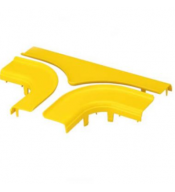 Porta Cables PANDUIT PANDUIT FRTSC4YL FRTSC4YL | Cubierta horizontal T, FiberRunner 4x4, PANDUIT