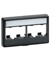 Face Plate PANDUIT PANDUIT CFFPL4BL CFFPL4BL | Placa frontal modular Mini-Com (4 posiciones), Panduit